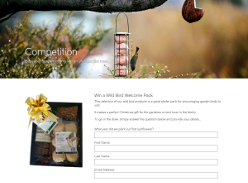 Win a Wild Bird Welcome Pack