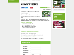 Win a Winter Vege pack