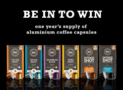 Win a year’s supply of Robert Harris Aluminium Coffee Capsules