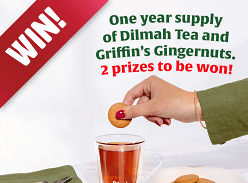 Win a year’s worth of Dilmah tea and Gingernuts