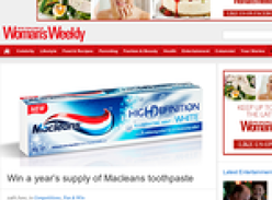 Win a year's supply of Macleans toothpaste