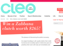Win a Zabbana clutch worth $265!