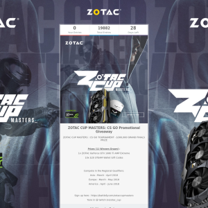 Win a ZOTAC GeForce GTX 1080 Ti AMP Extreme or 1 of 10 $20 Steam Wallet Codes