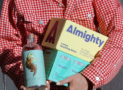 Win Almighty water and Seedlip package