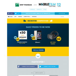 Win Amazon Vouchers  - Mobile Film Festival