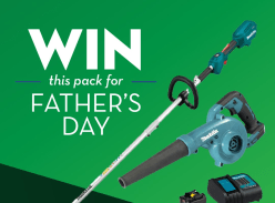Win an 18V Makita Cordless Grass Trimmer and an 18V Makita Leaf Blower