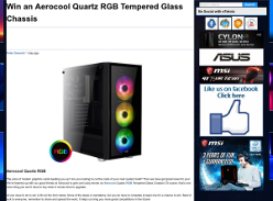 Win an Aerocool Quartz RGB Tempered Glass Chassis