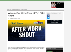 Win an After Work Shout at The Filter Room
