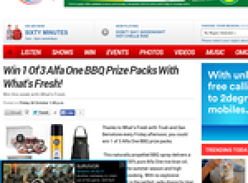Win an Alfa One BBQ prize pack 