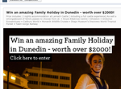 Win an amazing Family Holiday in Dunedin - worth over $2000!