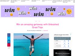 Win an amazing getaway with Unleashed Grad Trips