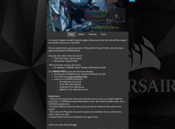 Win an amazing in-game and physical CORSAIR goods