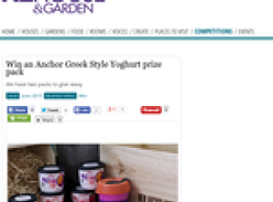 Win an Anchor Greek Style Yoghurt prize pack