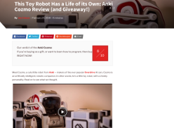 Win an Anki Cozmo AI Robot