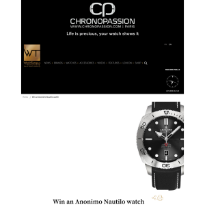 Win an Anonimo Nautilo watch