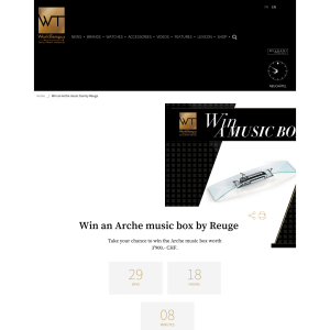Win an Arche music box by Reuge