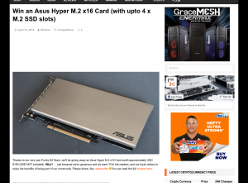 Win an Asus Hyper M.2 x16 Card