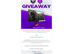 Win an ASUS ROG Swift Gaming Monitor