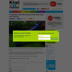 Win an awesome Wiki Wave slide from Kiwiplay