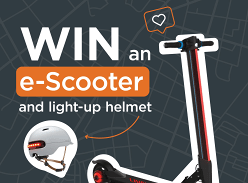 Win an E-scooter and light up Helmet