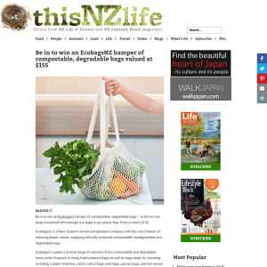 Win an EcobagsNZ hamper of compostable, degradable bags