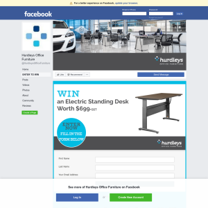 Win an electric standing desk