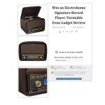 Win an Electrohome Signature Record Player Turntable - Gadget Review