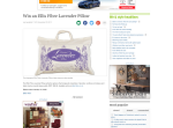 Win an Ellis Fibre Lavender Pillow