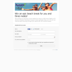 Win an epic beach break for you and three mates!