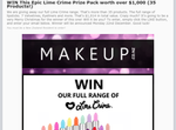 Win an Epic Lime Crime Prize Pack worth over $1,000 