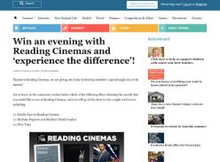 Win an evening with Reading Cinemas and ‘experience the difference’