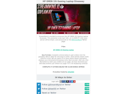 Win an HP OMEN 15t Gaming Laptop