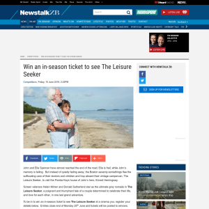 Win an in-season ticket to see The Leisure Seeker