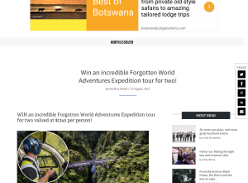 Win an incredible Forgotten World Adventures Expedition tour for two!