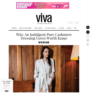 Win An Indulgent Pure Cashmere Dressing Gown