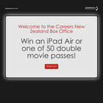 Win an iPad Air or one of 50 double movie passes!