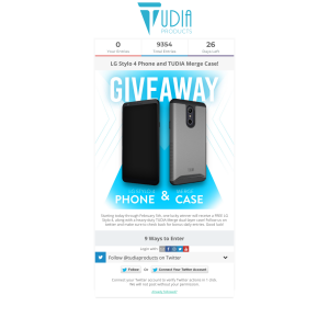Win an LG Stylo 4 Phone and TUDIA Merge Case