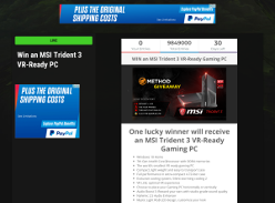 Win an MSI Trident 3 VR Gaming PC Worth $1,799 or 1 of 10 Minor Prizes