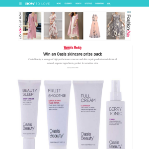Win an Oasis skincare prize pack