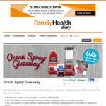 Win an Ocean Spray Prize Pack