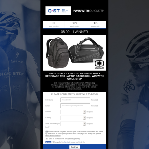 Win an OGIO Backpack and Gym Bag