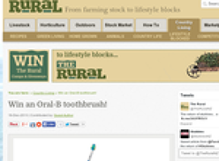 Win an Oral-B toothbrush!