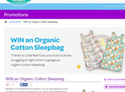 Win an Organic Cotton Sleeping Bag