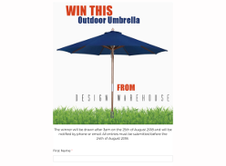 Win an Outdoor Umbrella