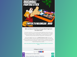 Win an Razer Panthera DragonBall FighterZ Arcade Stick