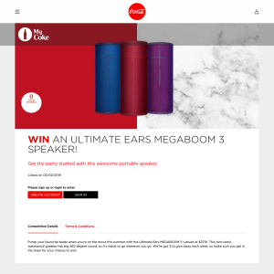 WIN AN ULTIMATE EARS MEGABOOM 3 SPEAKER!