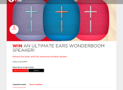 Win an ultimate ears Wonderboom Speaker