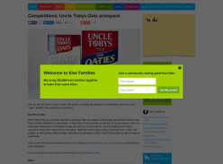 Win an Uncle Tobys Oats prize pack