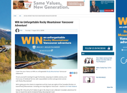 Win an Unforgettable Rocky Mountaineer Vancouver Adventure