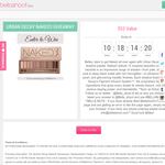 Win an Urban Decay Naked3 Giveaway